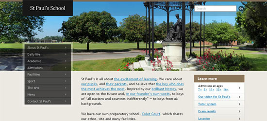 該網(wǎng)站是一個(gè)靈活的網(wǎng)格布局變化取決于瀏覽器的窗口的大小。布局的改變表明光滑，光滑的動(dòng)畫。